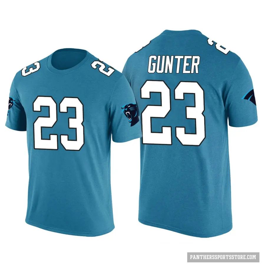 Men's ＃23 Ladarius Gunter Carolina Panthers Blue Color Rush T-Shirt