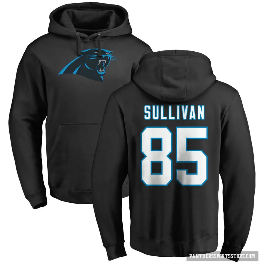Men's ＃85 Stephen Sullivan Carolina Panthers Black Pro Line Logo Pullover Hoodie