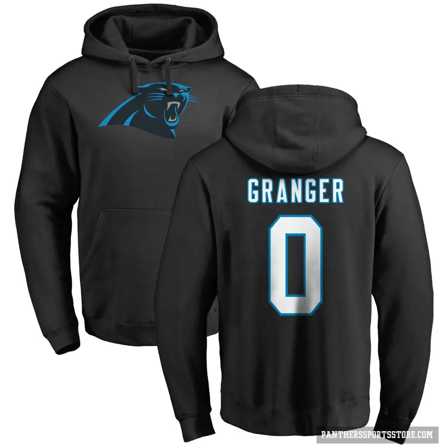 Youth ＃0 Colin Granger Carolina Panthers Black Pro Line Logo Pullover Hoodie