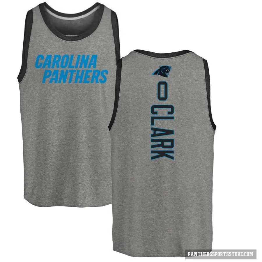Youth ＃0 Jerrod Clark Carolina Panthers Ash Backer Tank Top