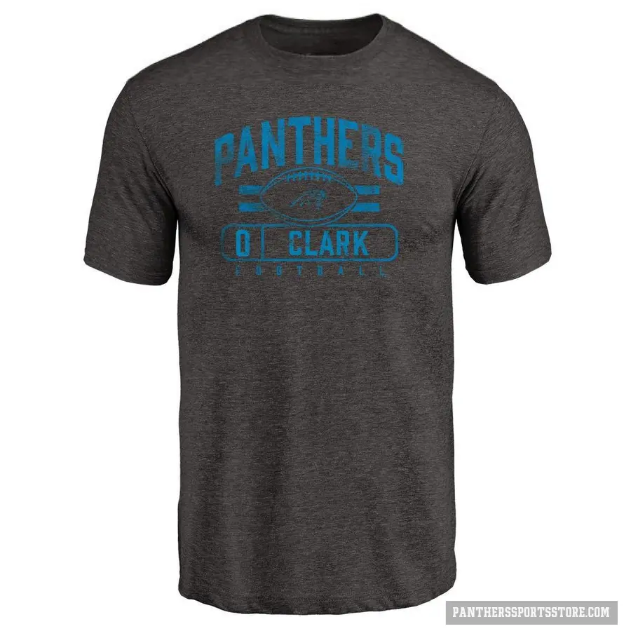 Youth ＃0 Jerrod Clark Carolina Panthers Black Flanker T-Shirt