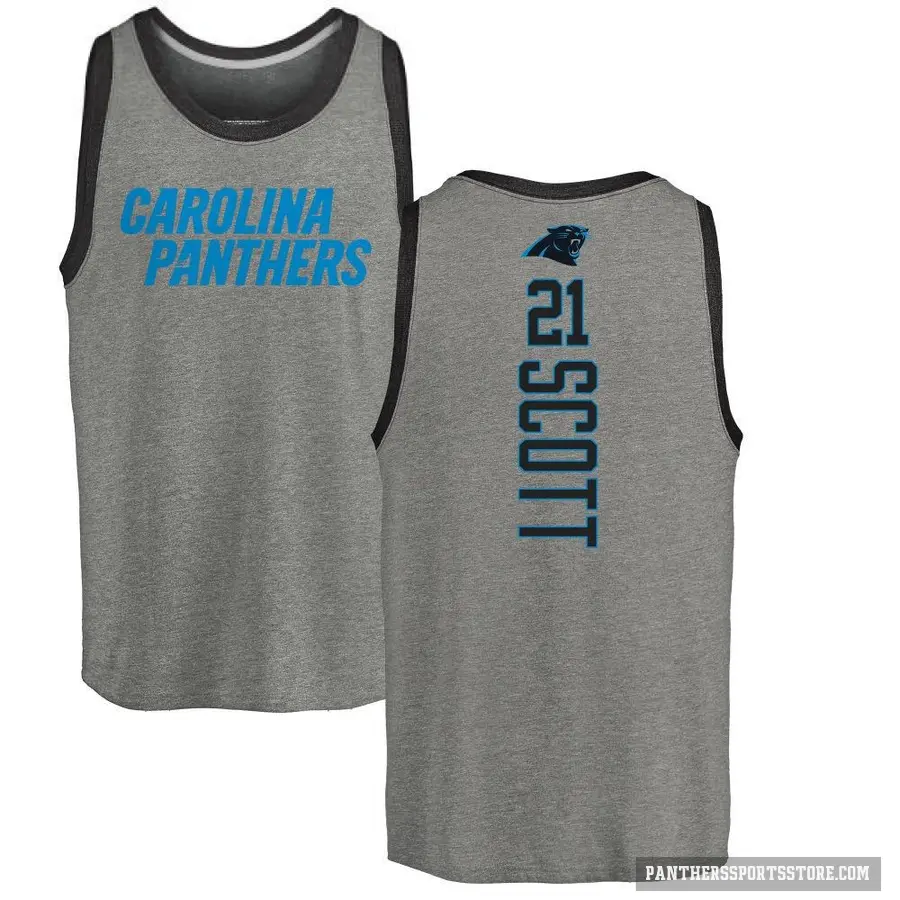 Youth ＃21 Nick Scott Carolina Panthers Ash Backer Tank Top