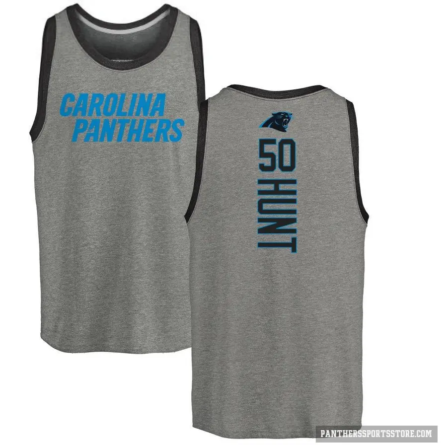 Youth ＃50 Robert Hunt Carolina Panthers Ash Backer Tank Top